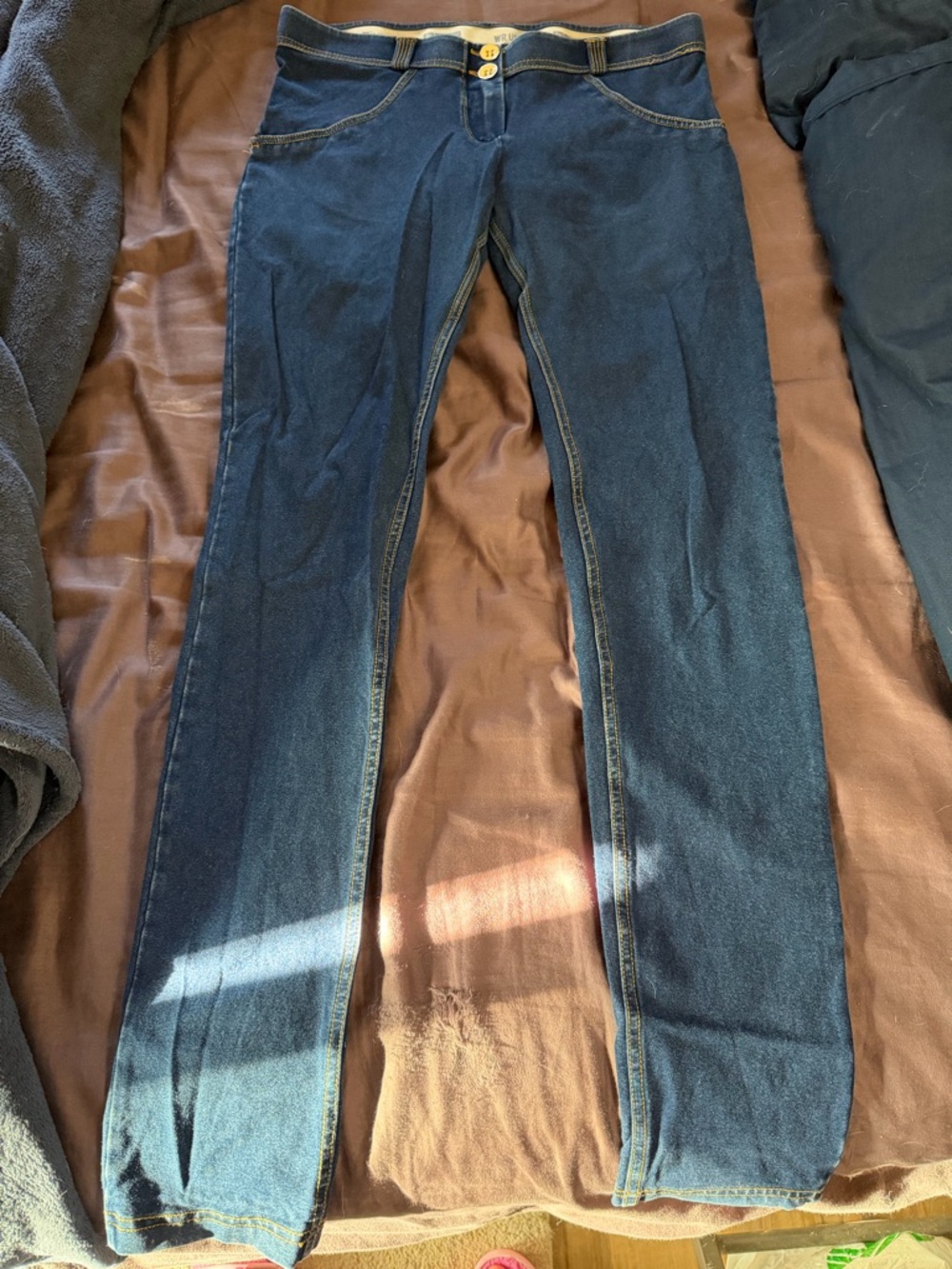 Freddy Navy Blue Stretch Denim Jeggings